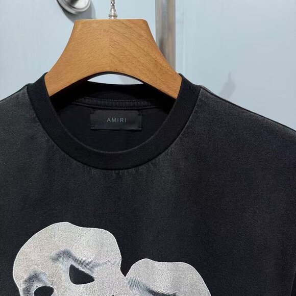 Amiri Beige Pool Cue printed cotton jersey T-shirt - Picture 3 of 4